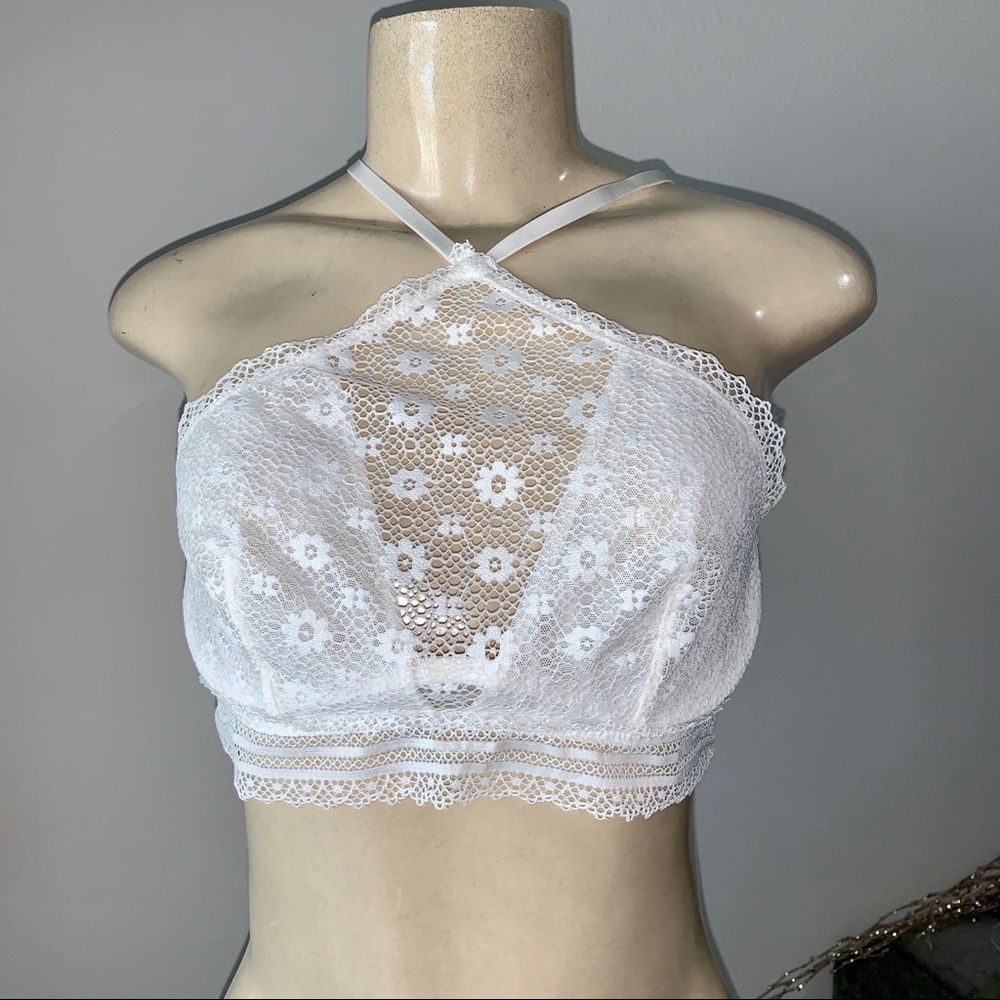 VS High Neck Lace Bralette